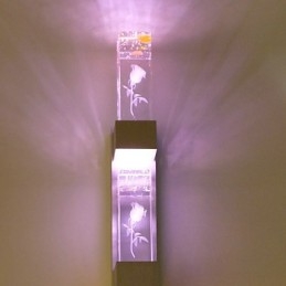 Lampada da parete con luce ambientale multicolore, caratteristica innovativa per mini applique da parete, lampada da parete con luce rosa