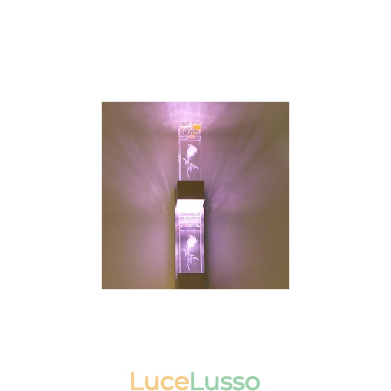 Lampada da parete con luce ambientale multicolore, caratteristica innovativa per mini applique da parete, lampada da parete con luce rosa