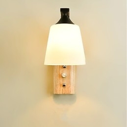 Semplice caratteristica del paese per la protezione degli occhi Luce ambientale Applique da parete Lampada da parete Nuova cinese moderna minimalista creativa Camera da letto Comodino