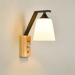 Semplice caratteristica del paese per la protezione degli occhi Luce ambientale Applique da parete Lampada da parete Nuova cinese moderna minimalista creativa Camera da letto Comodino