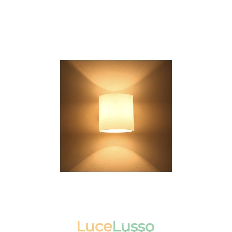 Lampada da parete in stile country con protezione per gli occhi, in stile mini, con luce da parete, in legno di tronchi, per camera da letto, comodino