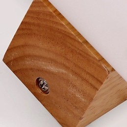 Lampada da parete in stile country con protezione per gli occhi, in stile mini, con luce da parete, in legno di tronchi, per camera da letto, comodino