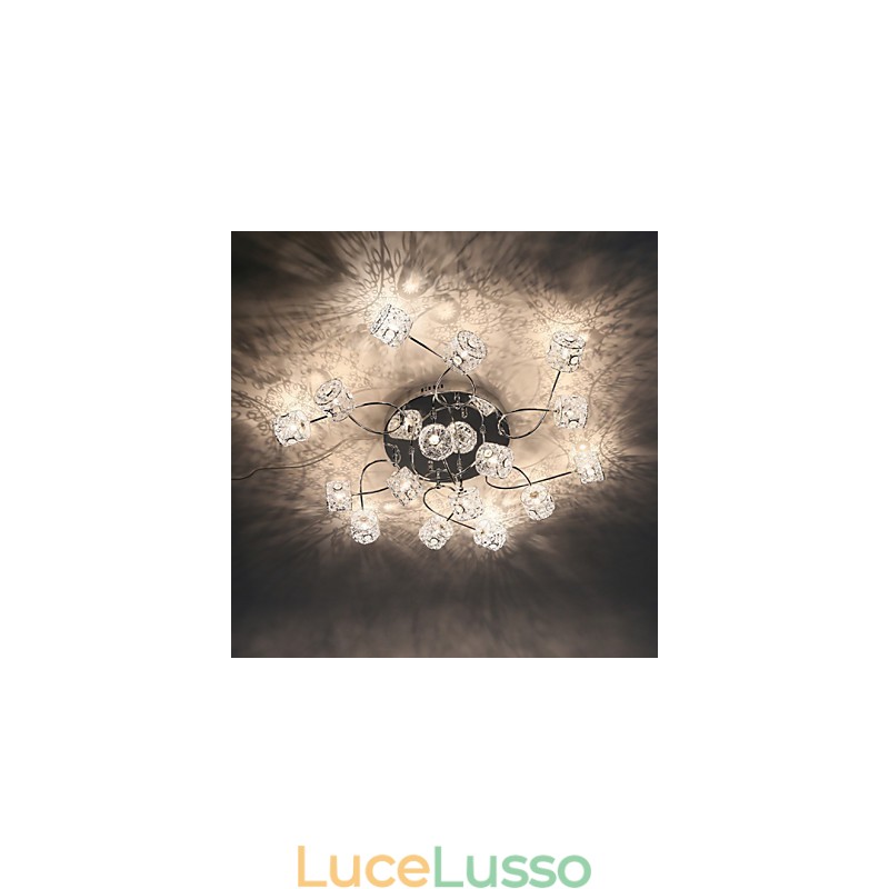 Luce a cupola con cappuccio in filo di alluminio, design brevettato, soffitto