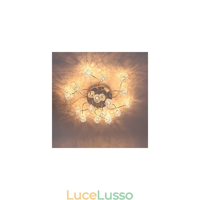 Luce a cupola con cappuccio in filo di alluminio, design brevettato, soffitto