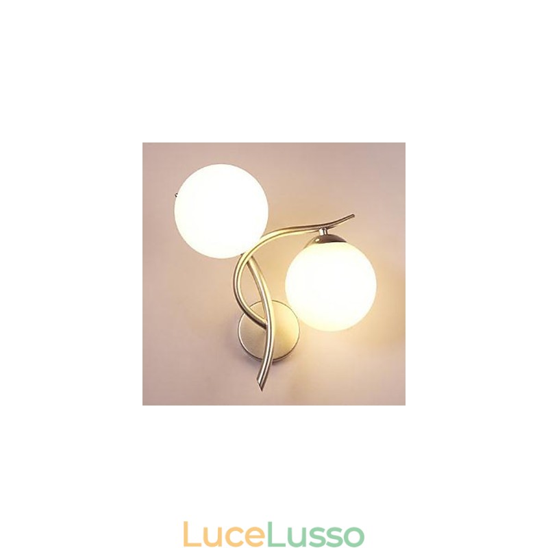 Lampada da parete moderna in ferro battuto per camera da letto, lampada da parete per sala da pranzo, studio, corridoio