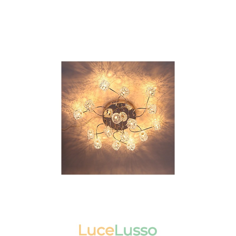 Luce a cupola con cappuccio in filo di alluminio, design brevettato, soffitto