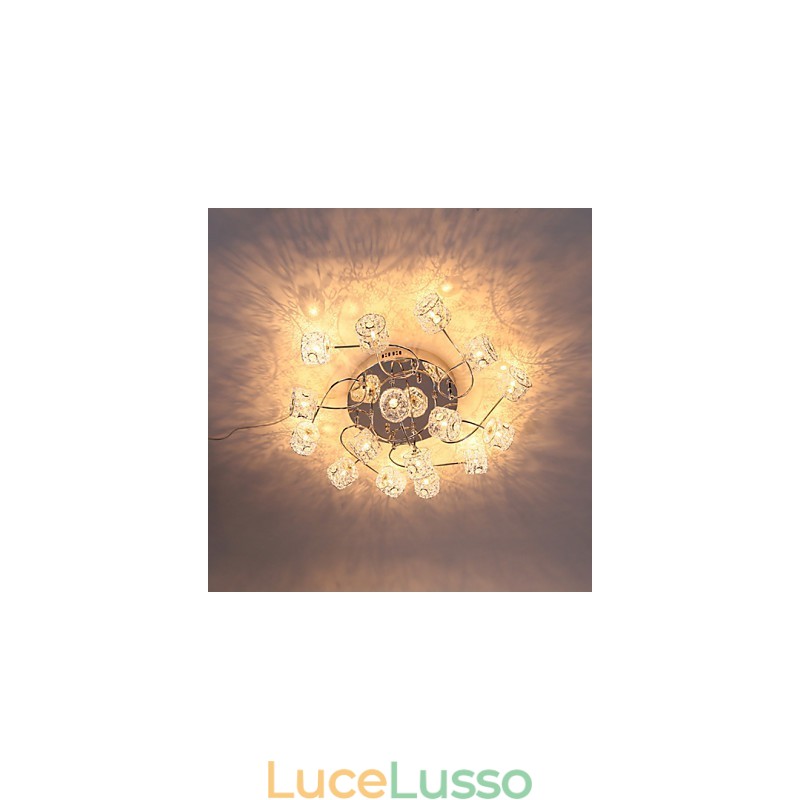 Luce a cupola con cappuccio in filo di alluminio, design brevettato, soffitto