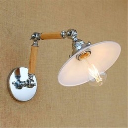 Rustic Lodge Country Chrome Caratteristica per braccio oscillante Luce ambientale Braccio oscillante