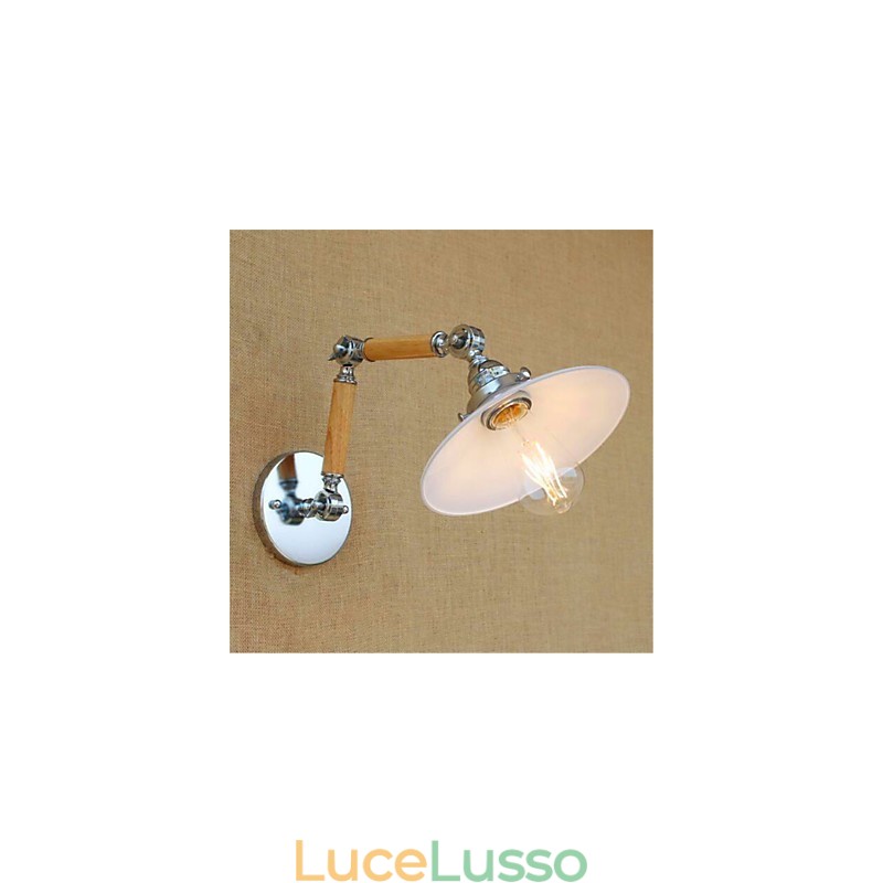 Rustic Lodge Country Chrome Caratteristica per braccio oscillante Luce ambientale Braccio oscillante