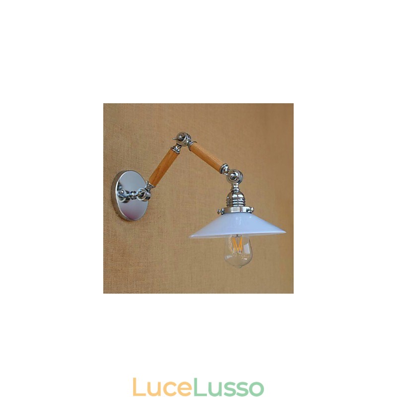 Rustic Lodge Country Chrome Caratteristica per braccio oscillante Luce ambientale Braccio oscillante