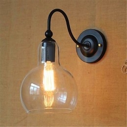 Finitura moderna contemporanea in ossido nero per la luce ambientale del braccio oscillante