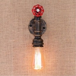 Lampada da parete decorativa piccola con tubo dell'acqua semplice Nostalgia