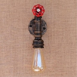 Lampada da parete decorativa piccola con tubo dell'acqua semplice Nostalgia