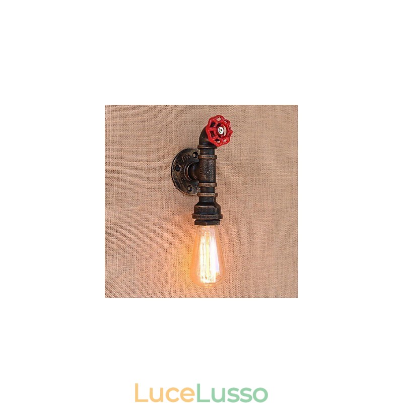 Lampada da parete decorativa piccola con tubo dell'acqua semplice Nostalgia