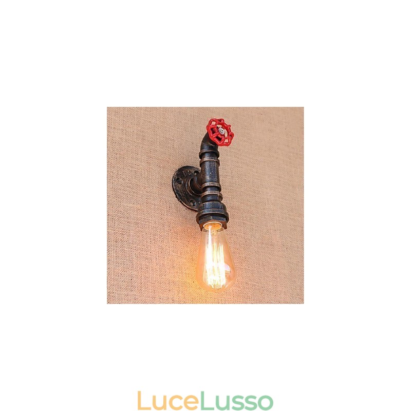 Lampada da parete decorativa piccola con tubo dell'acqua semplice Nostalgia