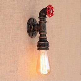 Lampada da parete decorativa piccola con tubo dell'acqua semplice Nostalgia