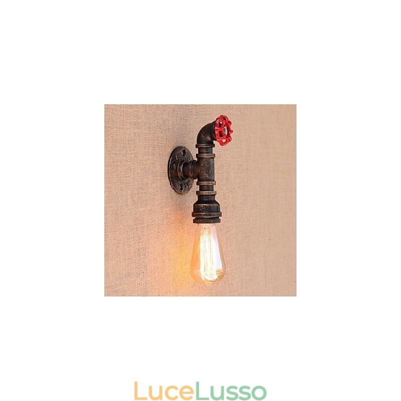Lampada da parete decorativa piccola con tubo dell'acqua semplice Nostalgia