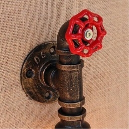 Lampada da parete decorativa piccola con tubo dell'acqua semplice Nostalgia