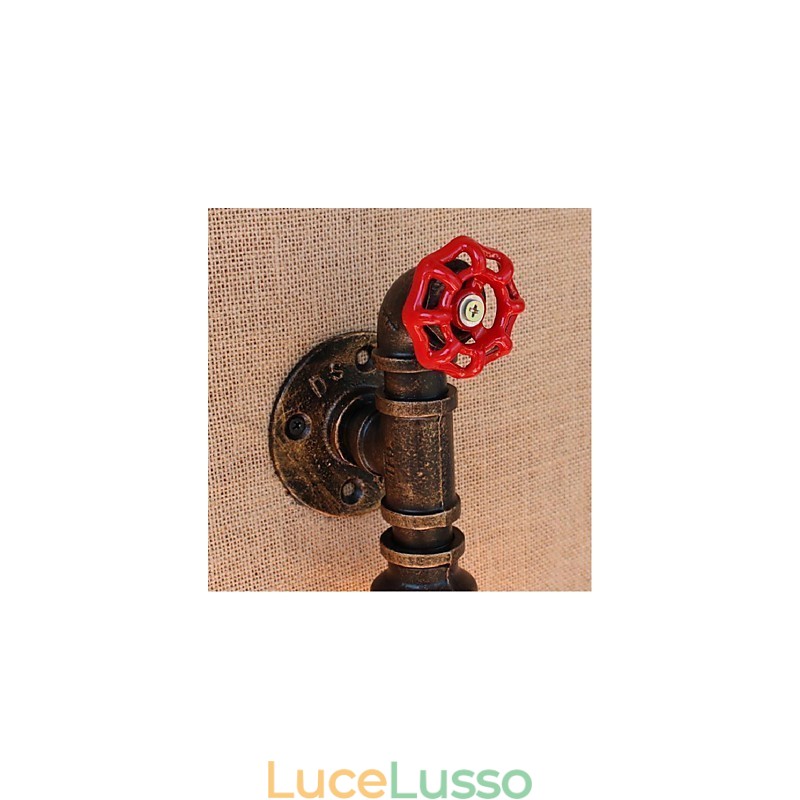 Lampada da parete decorativa piccola con tubo dell'acqua semplice Nostalgia