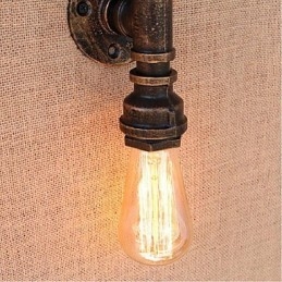 Lampada da parete decorativa piccola con tubo dell'acqua semplice Nostalgia