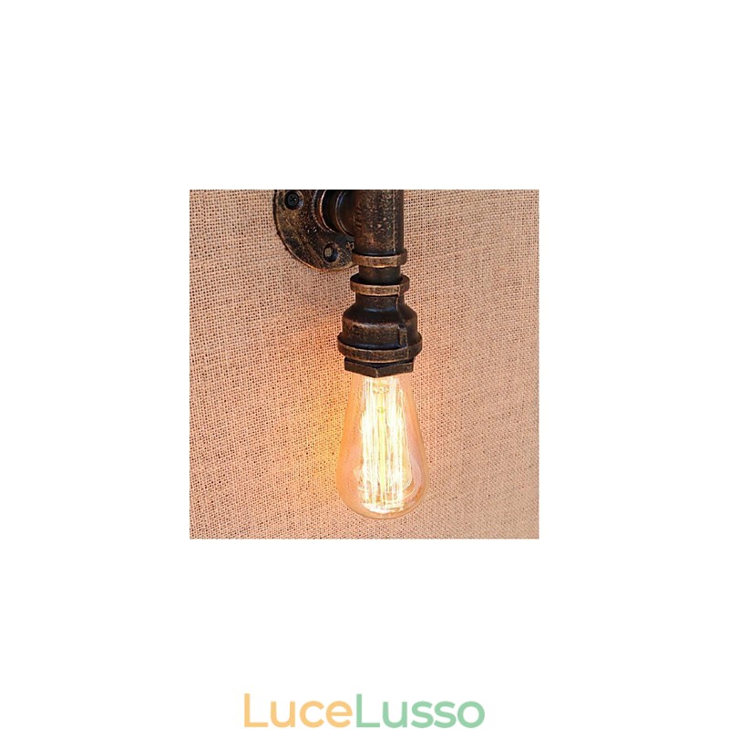 Lampada da parete decorativa piccola con tubo dell'acqua semplice Nostalgia