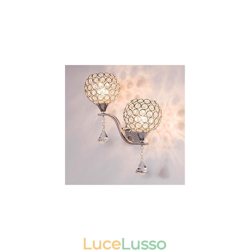 Lampada da parete in cristallo per corridoio del soggiorno minimalista moderno