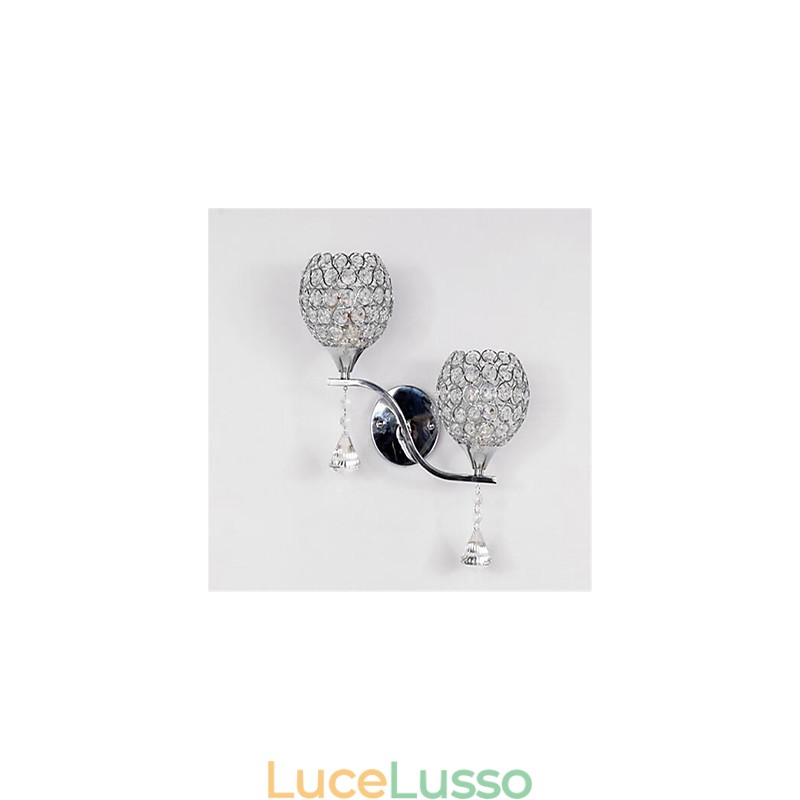 Lampada da parete in cristallo per corridoio del soggiorno minimalista moderno