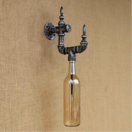 Applique da parete rustica Lodge Silver Feature per luce ambientale