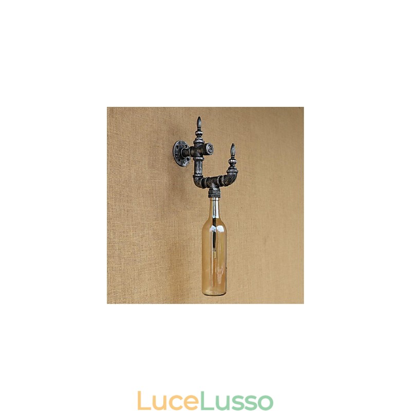 Applique da parete rustica Lodge Silver Feature per luce ambientale