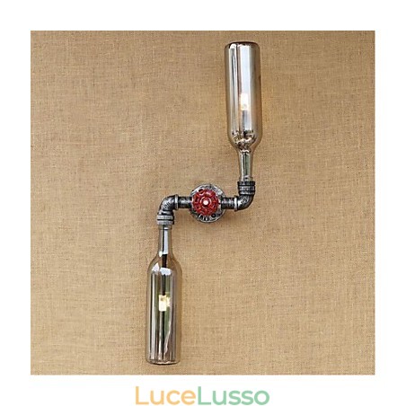 Applique da parete rustica in ottone per luce ambientale, applique da parete blu fumo grigio Applique da parete rustica in ottone per luce ambientale, applique da parete blu fumo grigio
