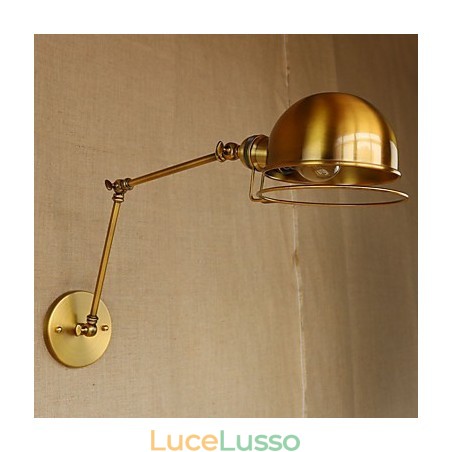 Lampada da parete decorativa con braccio in ferro, in stile retrò europeo industriale, con carattere da villaggio Lampada da parete decorativa con braccio in ferro, in stile retrò europeo industriale, con carattere da villaggio