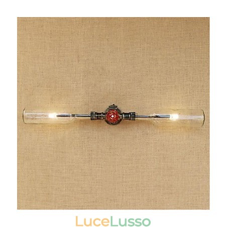 Lampada da parete con bottiglia d'acqua Retro Industry Wind Designer Grigio Lampada da parete con bottiglia d'acqua Retro Industry Wind Designer Grigio