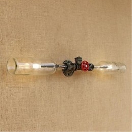 Lampada da parete con bottiglia d'acqua Retro Industry Wind Designer Grigio