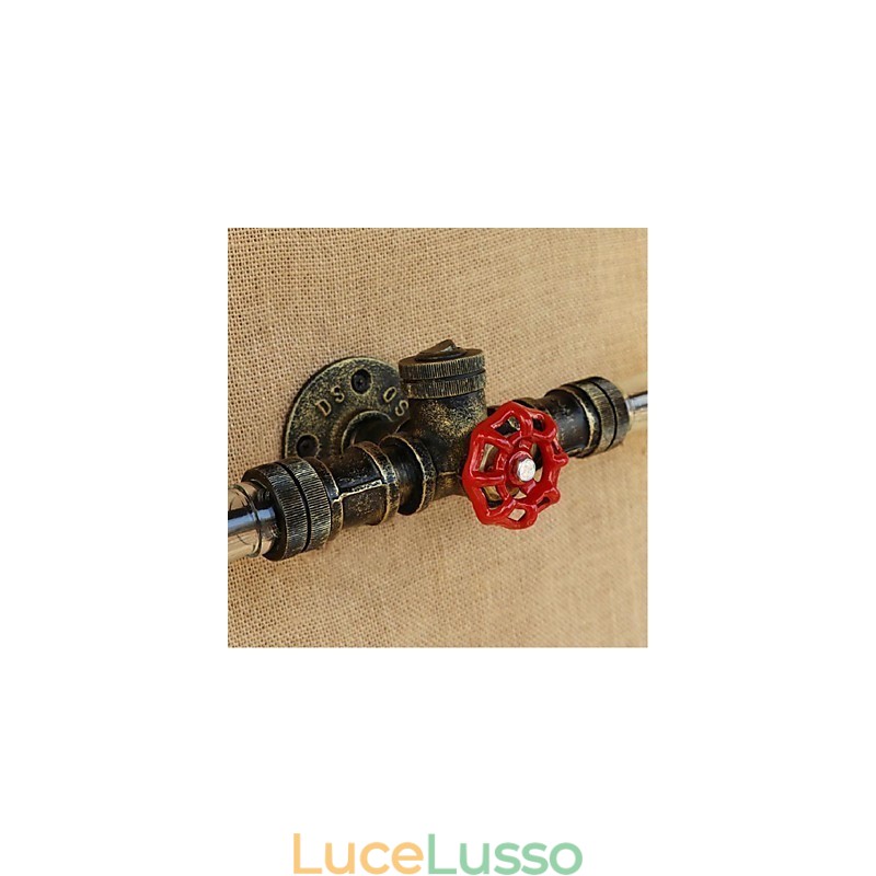 Lampada da parete con bottiglia d'acqua Retro Industry Wind Designer Grigio