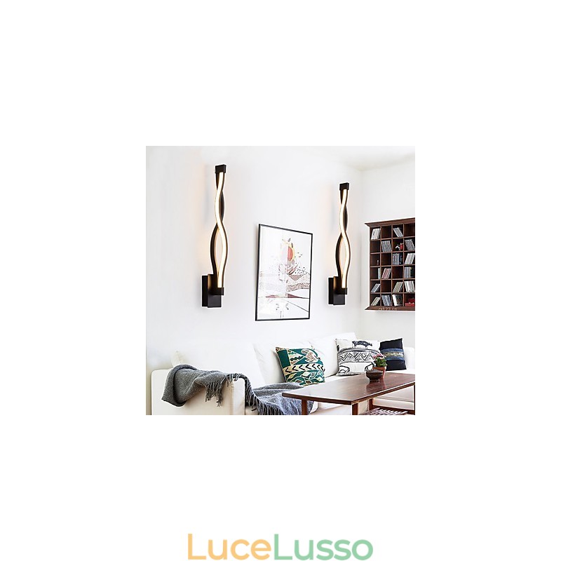 Moderne luci da parete creative in metallo soggiorno corridoio camera da letto camere d'albergo comodino decorazione illuminazione