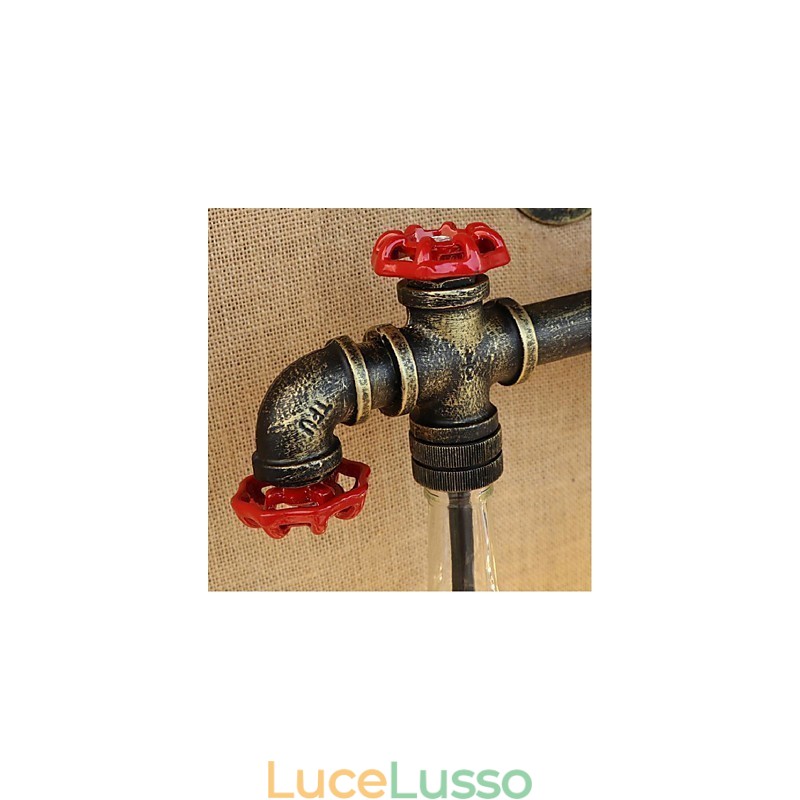 Lampada da parete a forma di bottiglia d'acqua, luce da parete grigia