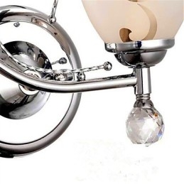 Moderna caratteristica contemporanea elettroplaccata per applique da parete in stile mini in cristallo con luce ambientale
