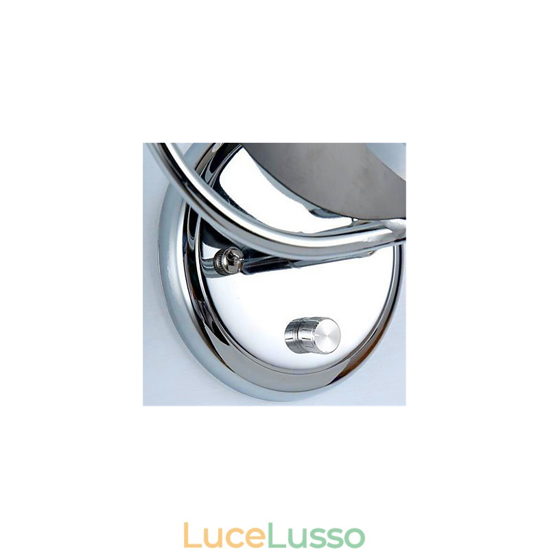 Applique da parete moderne e contemporanee in argento, caratteristica per luce ambientale