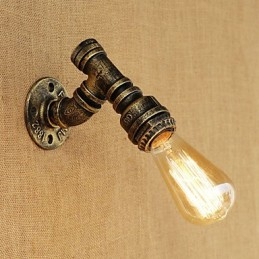 Applique da parete con luce ambientale in stile mini, stile retrò, vintage, paese, dipinto