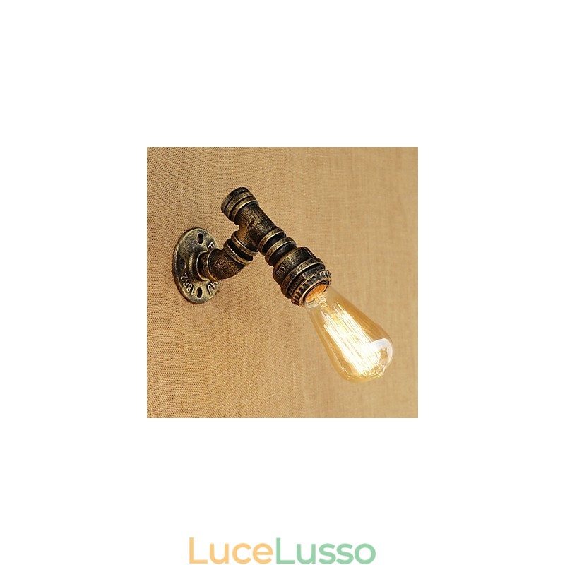 Applique da parete con luce ambientale in stile mini, stile retrò, vintage, paese, dipinto