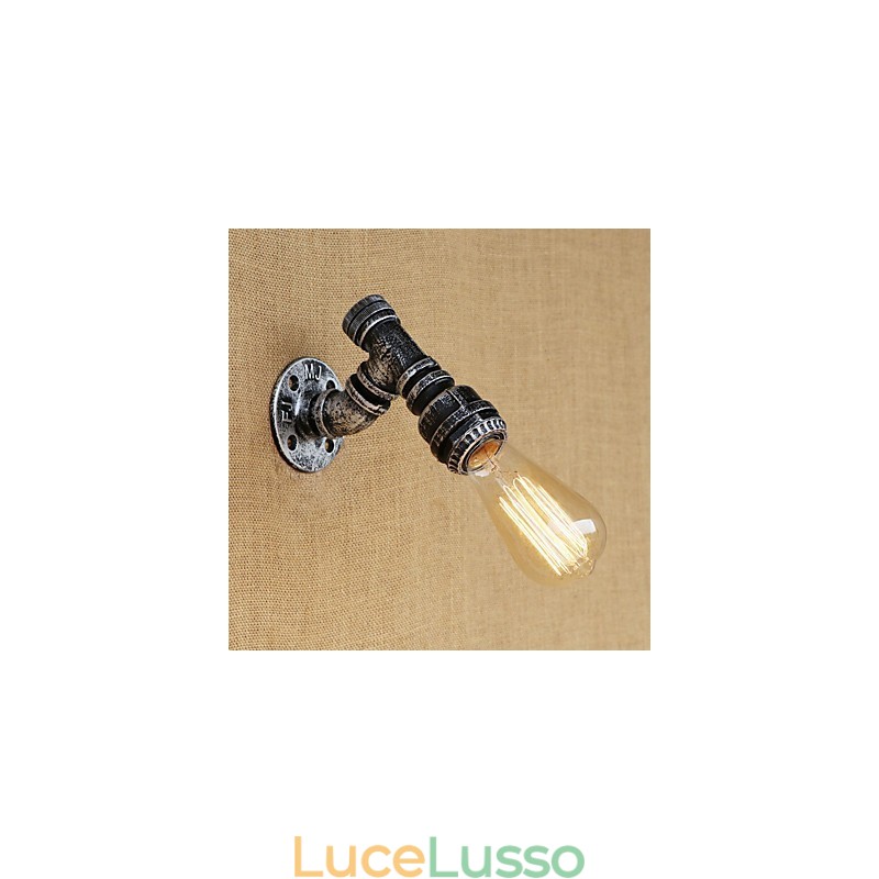 Applique da parete con luce ambientale in stile mini, stile retrò, vintage, paese, dipinto