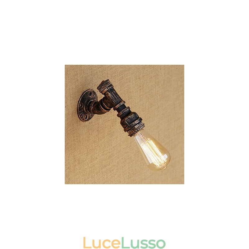 Applique da parete con luce ambientale in stile mini, stile retrò, vintage, paese, dipinto