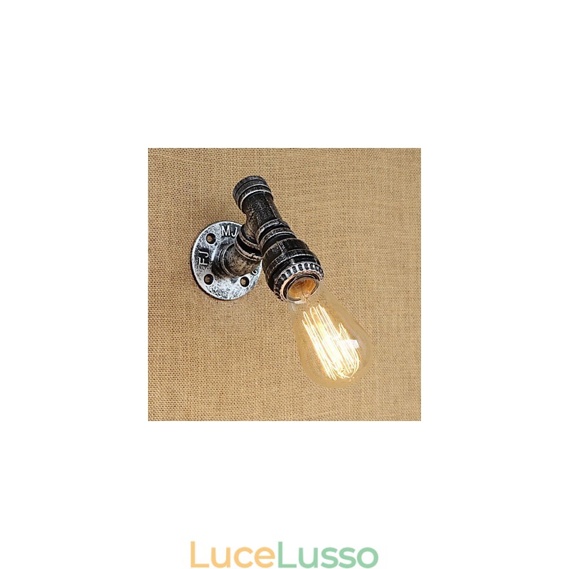 Applique da parete con luce ambientale in stile mini, stile retrò, vintage, paese, dipinto