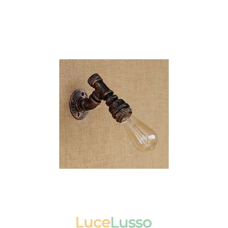Applique da parete con luce ambientale in stile mini, stile retrò, vintage, paese, dipinto