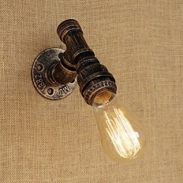 Applique da parete con luce ambientale in stile mini, stile retrò, vintage, paese, dipinto