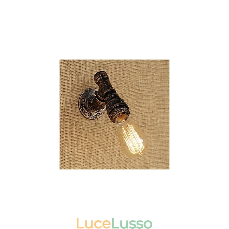 Applique da parete con luce ambientale in stile mini, stile retrò, vintage, paese, dipinto