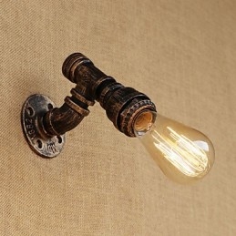 Applique da parete con luce ambientale in stile mini, stile retrò, vintage, paese, dipinto