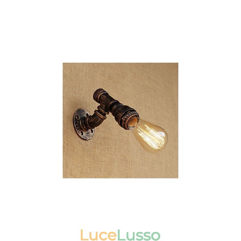 Applique da parete con luce ambientale in stile mini, stile retrò, vintage, paese, dipinto