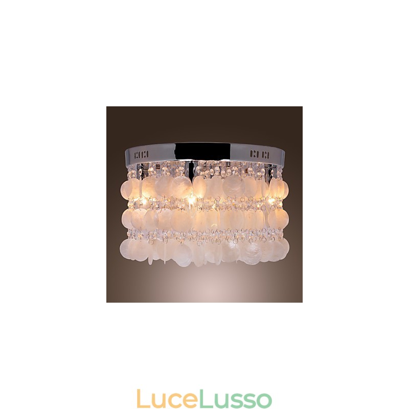 Moderno contemporaneo in cristallo Mini stile cromato montaggio a filo