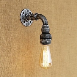 Applique da parete con luce ambientale in stile mini, stile retrò, vintage, paese, dipinto